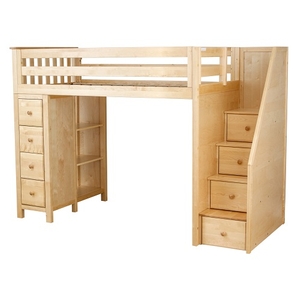 Item # JLB0012 - ADDITIONAL INFORMATION<BR>
Weight: 324 lbs<BR>
Dimensions: L 99 W 45.75 H 68.25 in<BR>
Bed Size: Twin<BR>
Finish: Natural<BR>